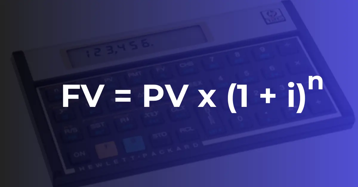 fórmula de juros compostos para calculadora HP12C