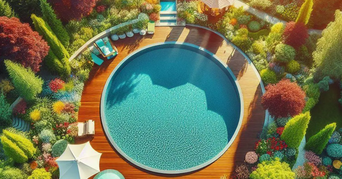 piscina redonda residencial